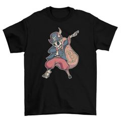 Dabbing bitcoin skeleton pirate t-shirt