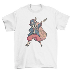 Dabbing bitcoin skeleton pirate t-shirt